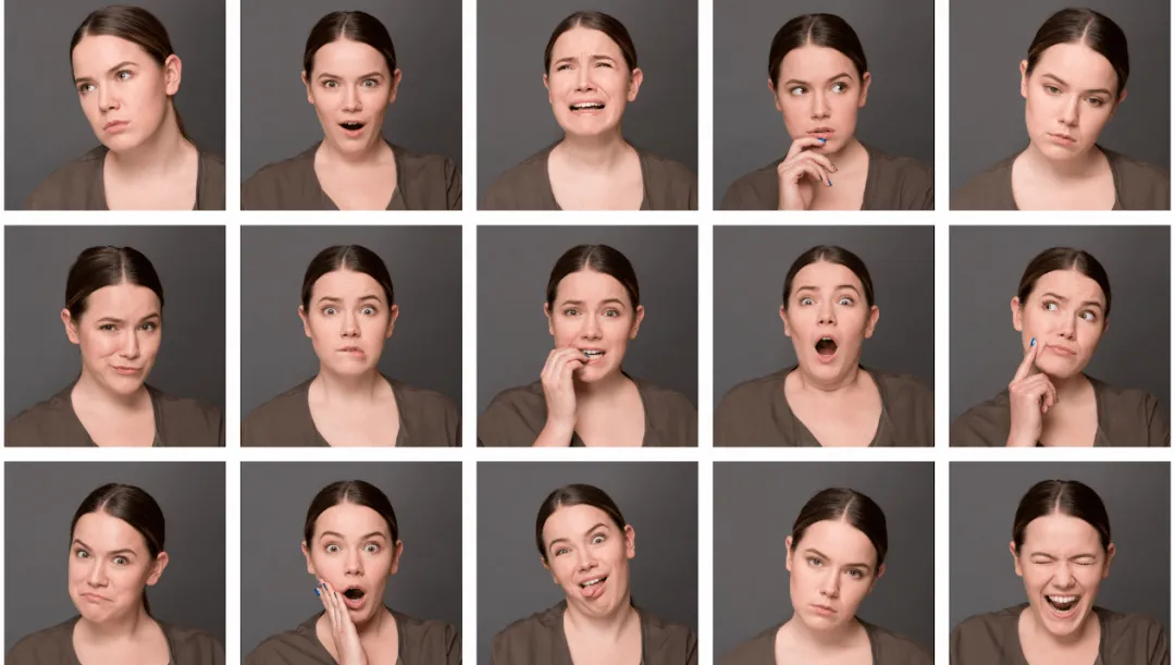 Image of various facial expressions