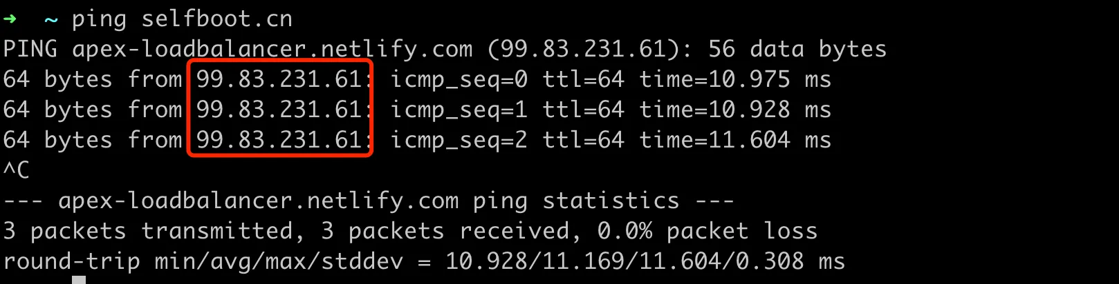 Ping 域名解析测试