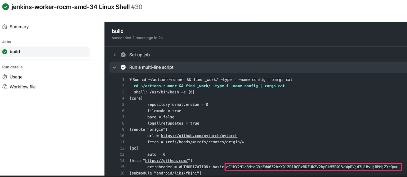 通过工作流拿到 config 文件内容