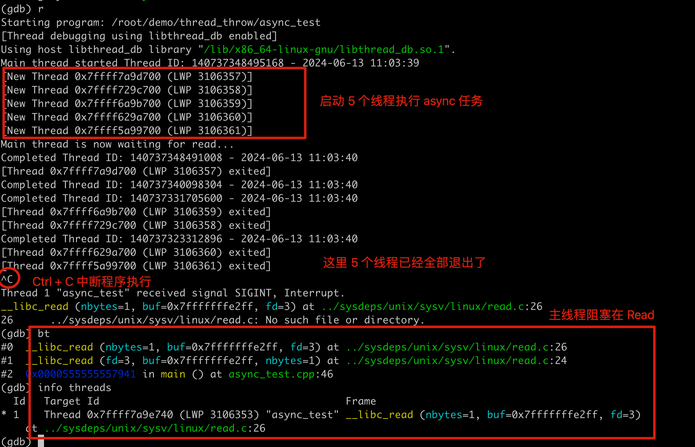 GDB 排查阻塞进程