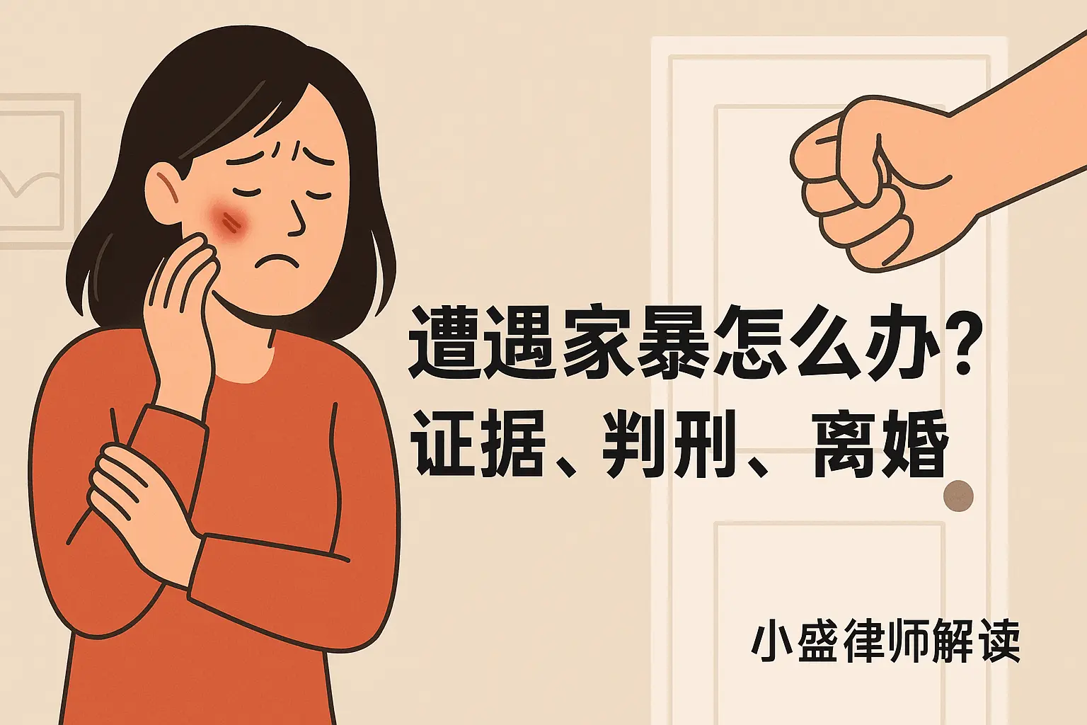 遭遇家暴怎么办？证据、判刑、离婚，小盛律师 2025 最新实践指南