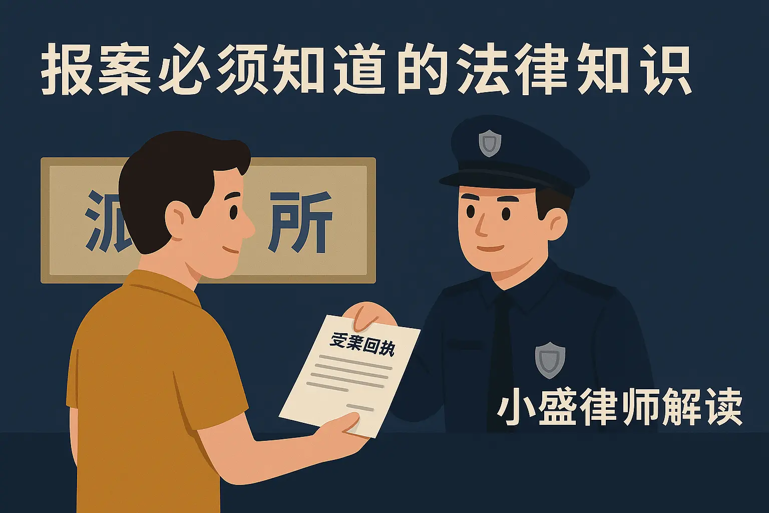 报案前必须要知道的法律知识，受案回执、立案通知书统统拿下～