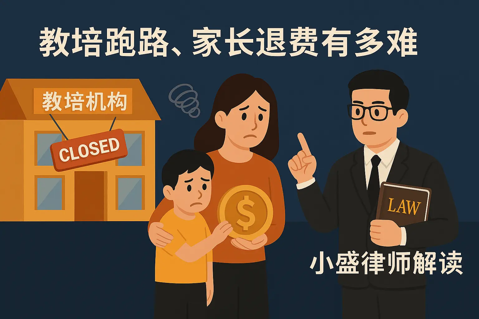 教培跑路、家长退费有多难？小盛律师带你了解真相
