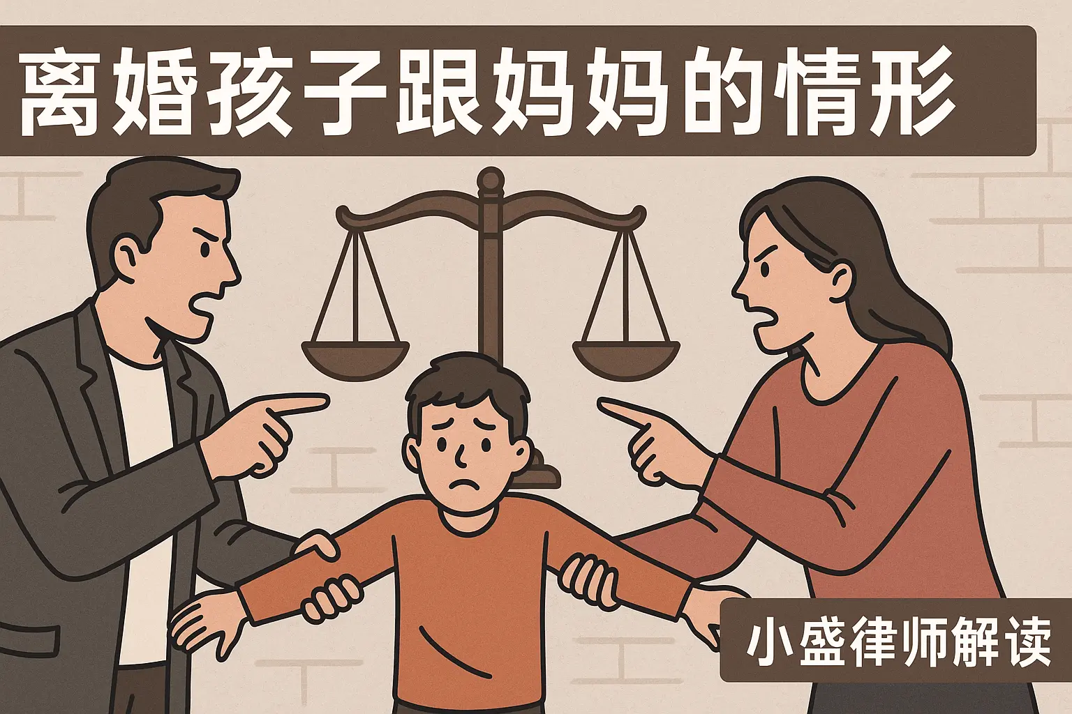 离婚抚养权归属：这5种情形更容易判给妈妈