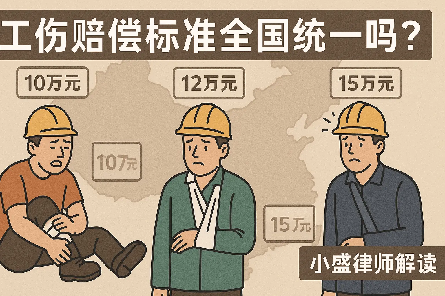 工伤赔偿标准，全国统一还是各地有差异？盛律师2025年最新梳理