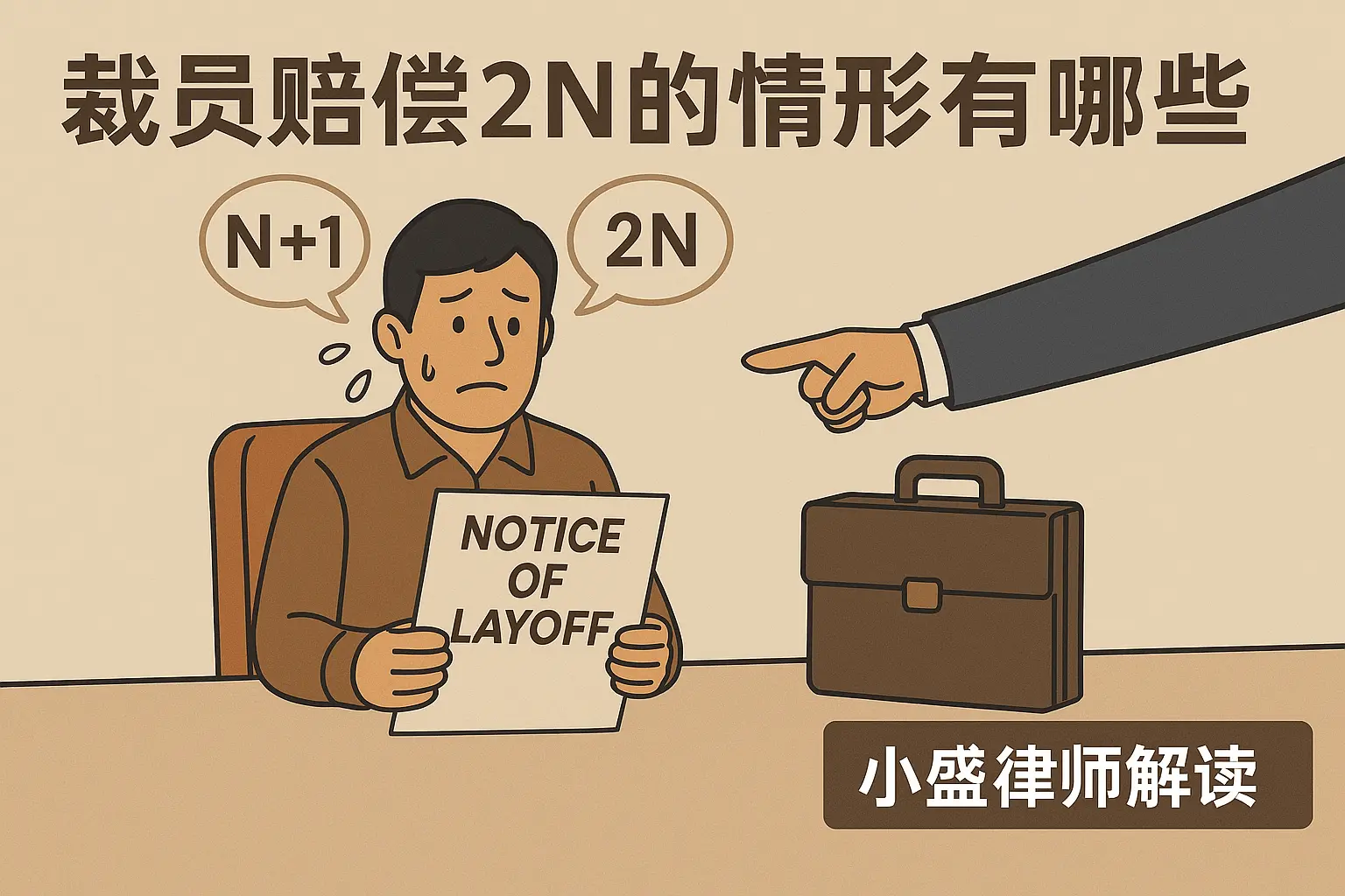 裁员赔偿 2N 的情形有哪些？每个打工人都要知道的法律知识