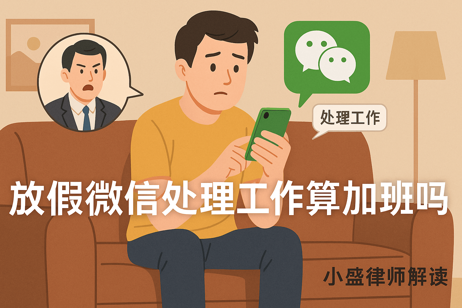 放假微信“响”不停？休息时间处理工作，算不算加班？盛律师2025最新法律解读