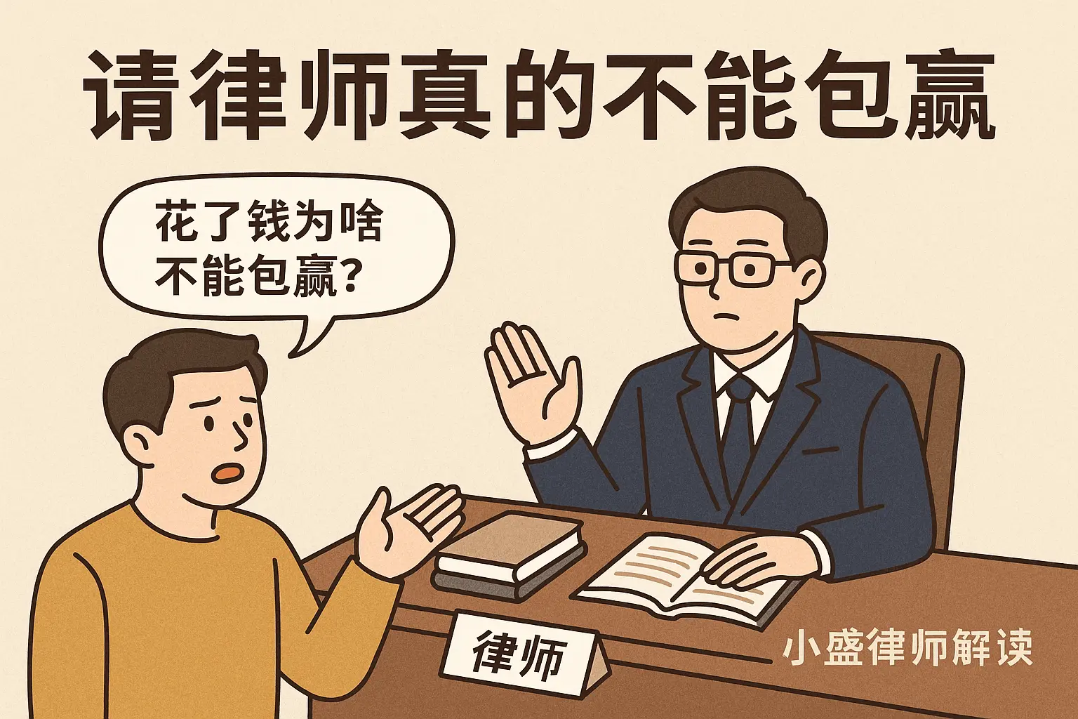 律师不能包赢，为什么还要请律师？为什么要警惕包赢的律师？