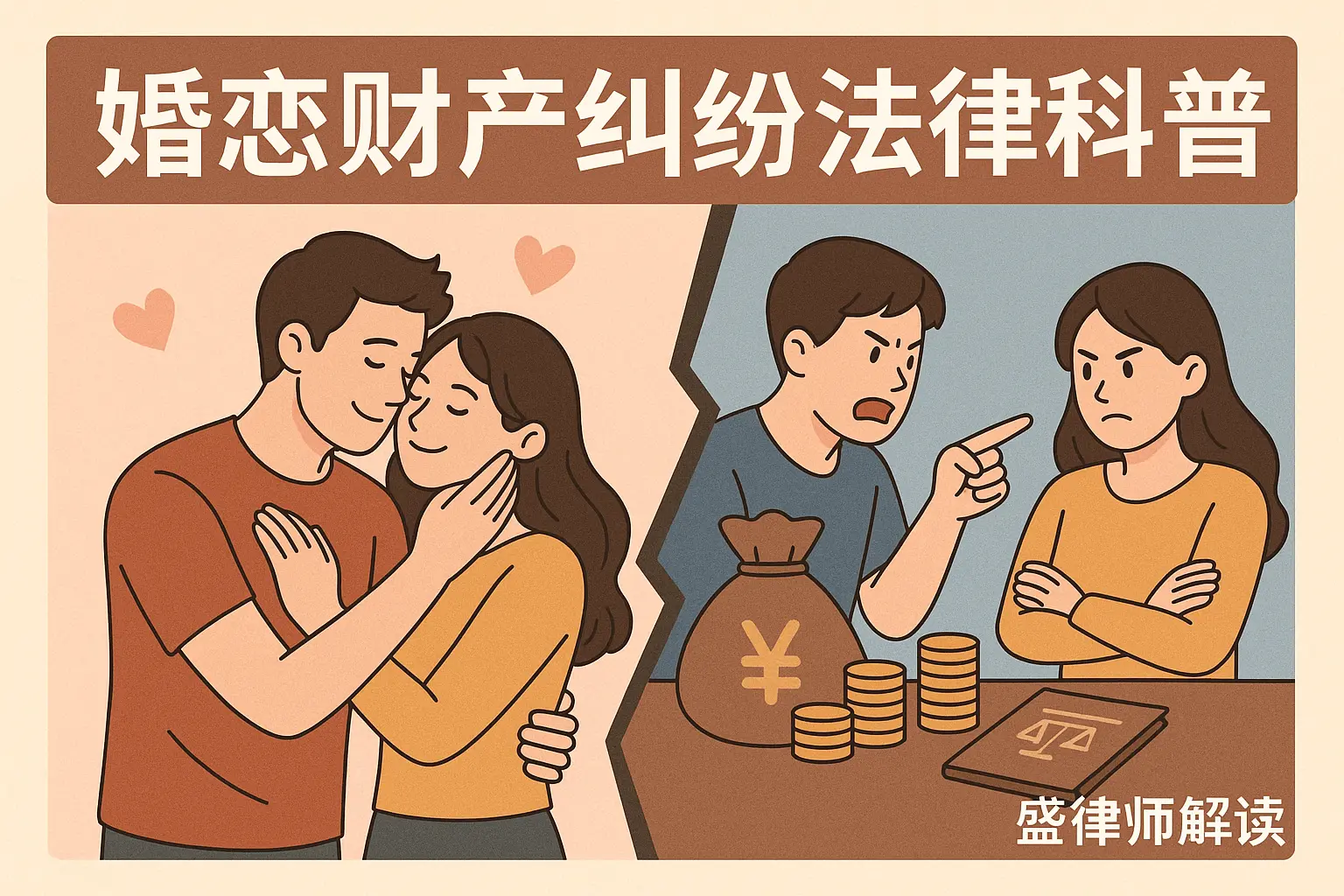 恋爱财产纠纷 2025 最新法律科普，4 类情况一文讲清：赠与、同居、彩礼、小三
