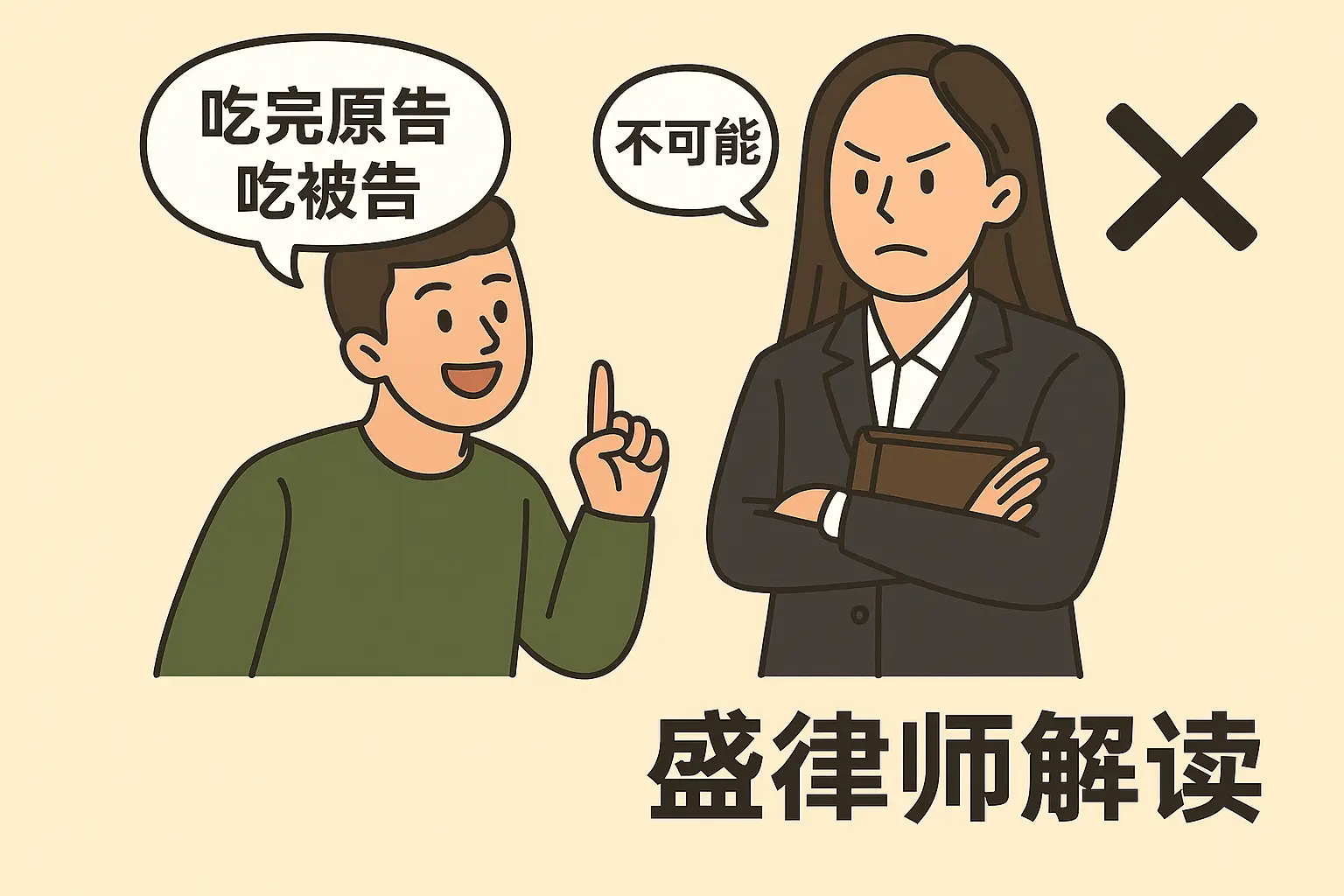 听说律师能“吃完原告吃被告”，盛律师要出来抗辩了～