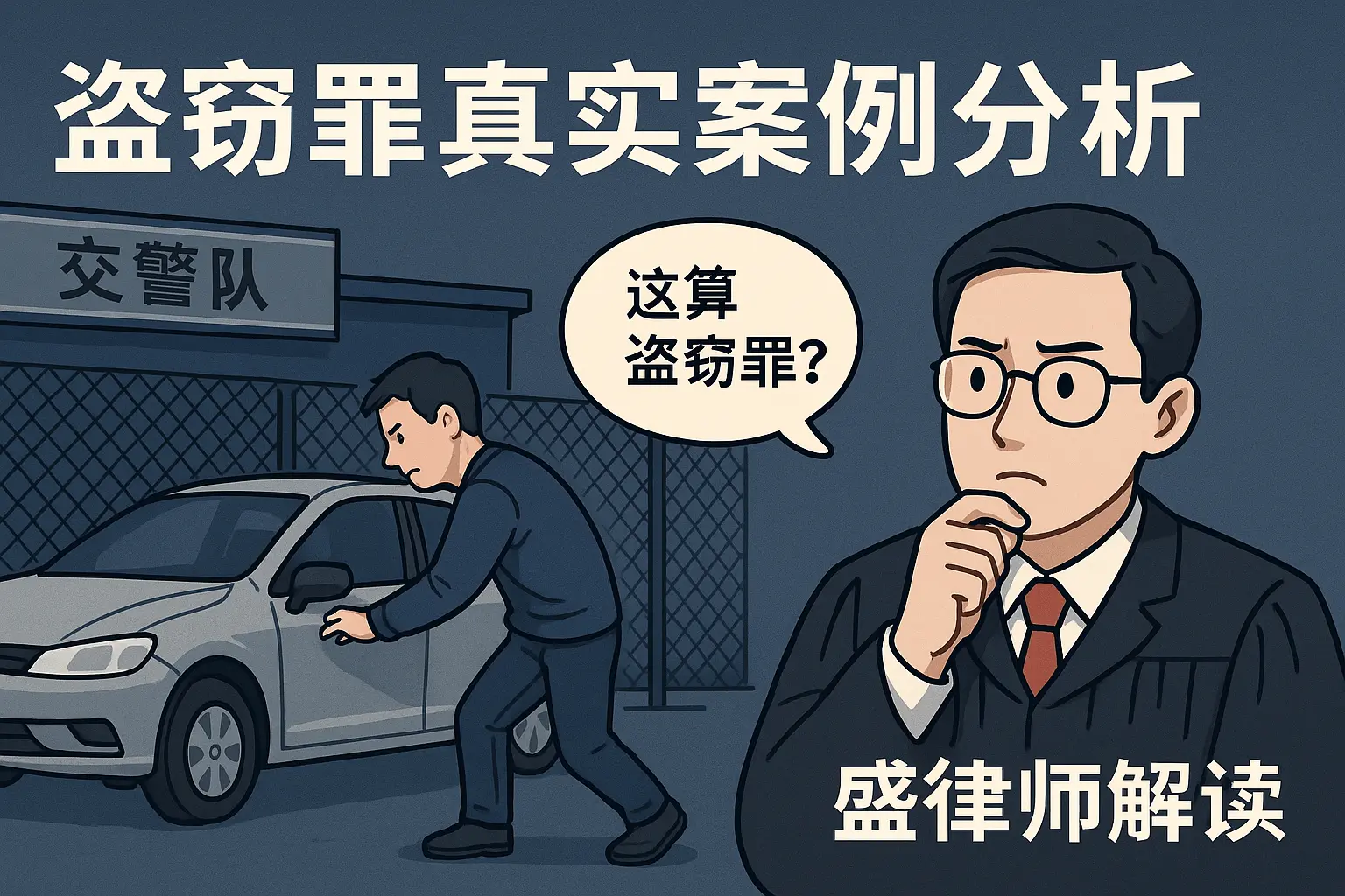 去交警队偷回自己被扣的车，算盗窃罪吗？真实案例带你了解盗窃罪