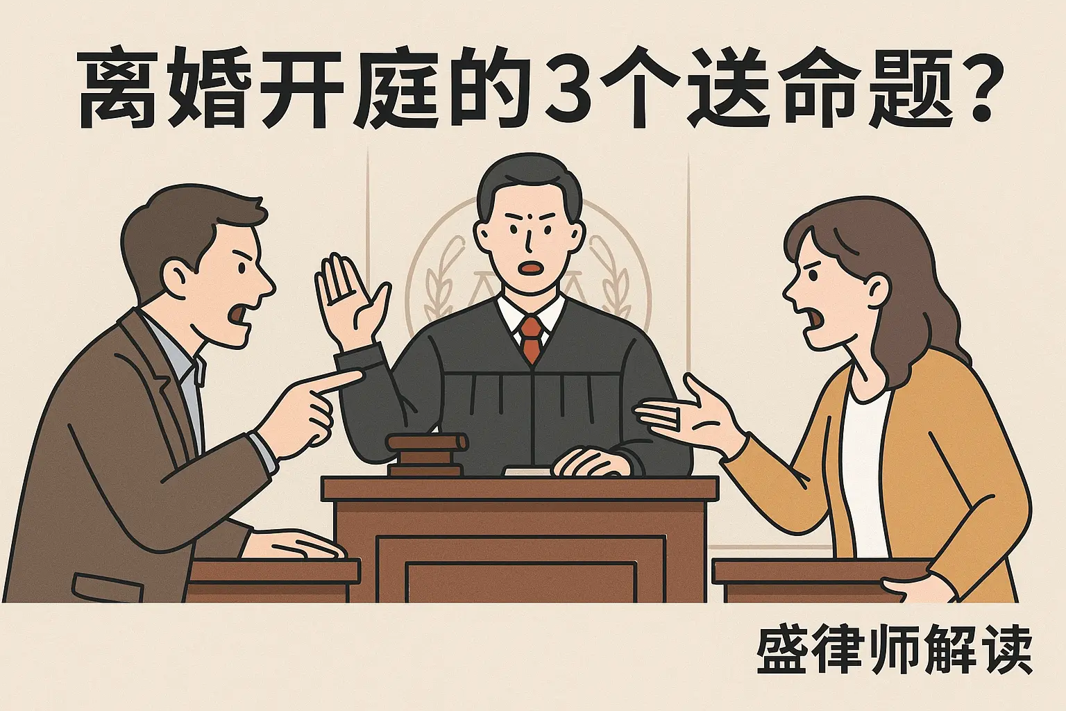 离婚开庭，法官凭啥相信你们感情破裂？这 3 个送命题你要答对才行