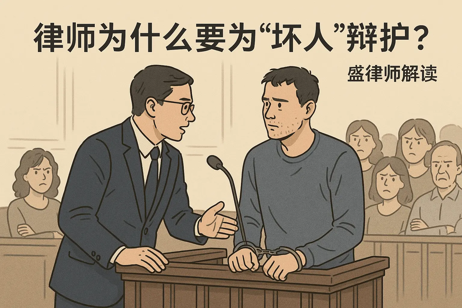 律师为什么要为"坏人"辩护？盛律师的一点点理解和思考