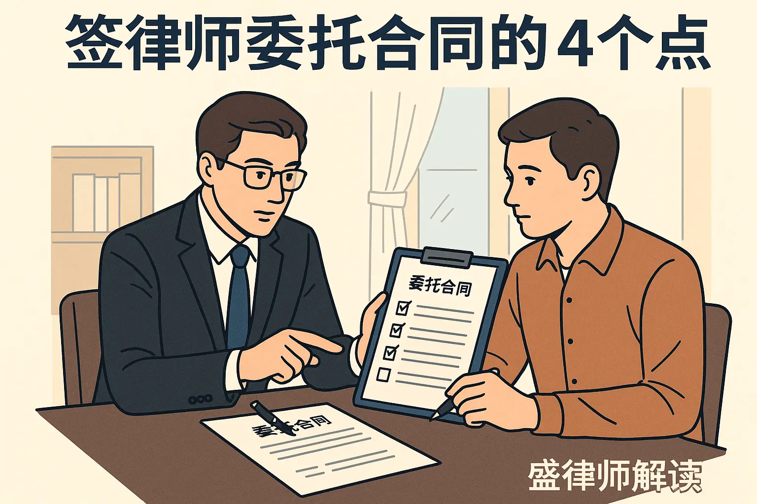 请了律师，签委托合同一定要看清楚这 4 点，能帮你避开 90% 的坑