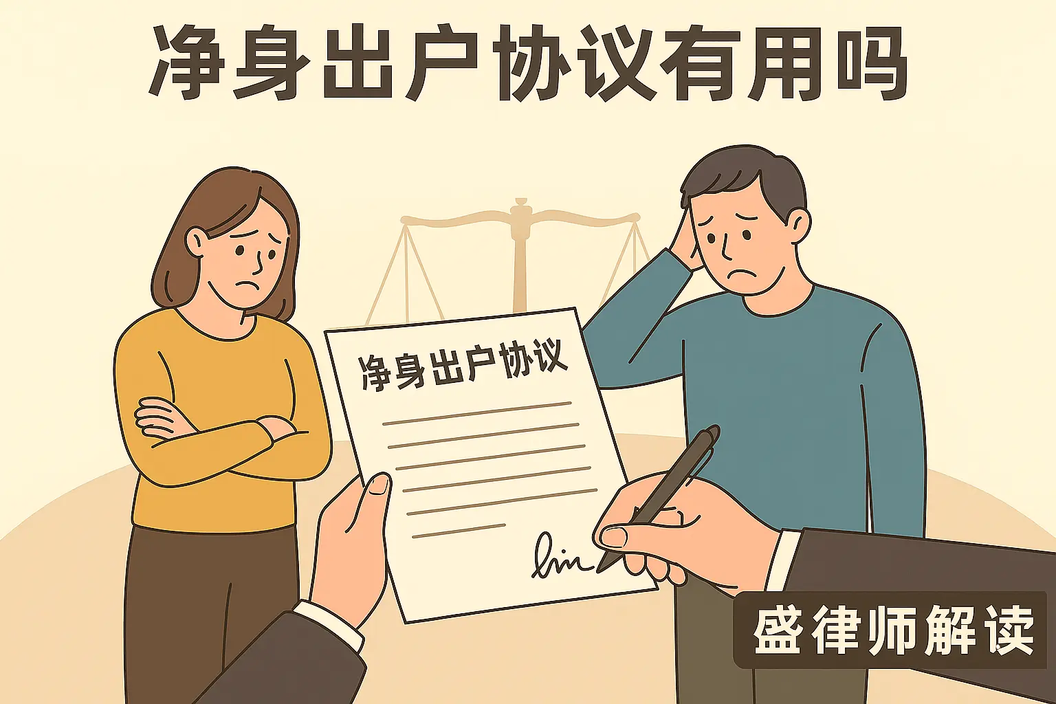 签了净身出户协议，离婚的话主张分割财产，法院会支持吗？