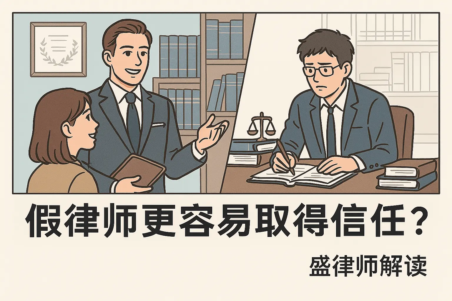 假律师那么火，还不是真律师太专业了，不会来事。来自盛律师的反思