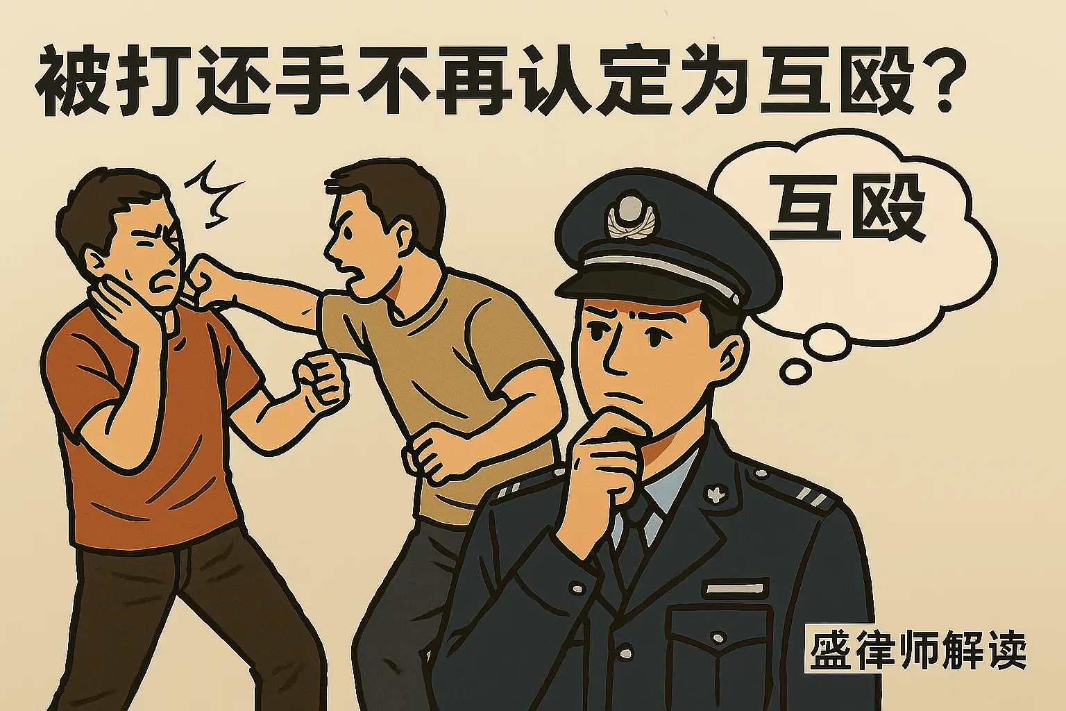 打架还手算正当防卫还是算互殴？小盛律师 2025 最新解读