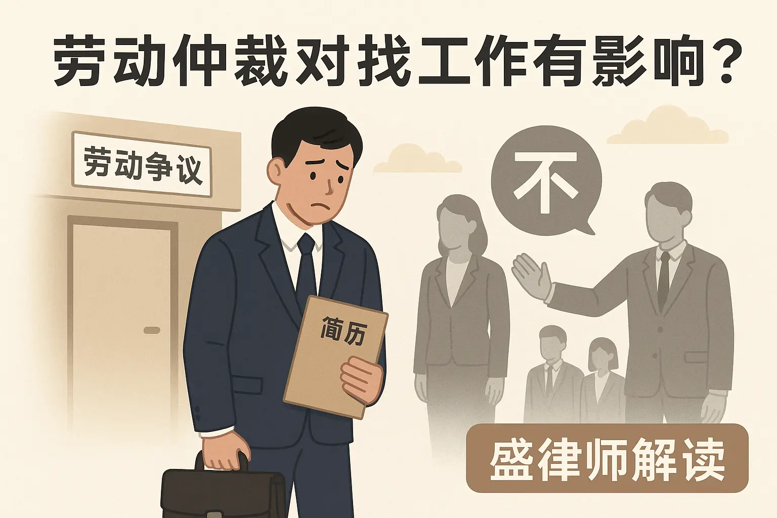 劳动仲裁后找工作有影响吗，会不会成为求职污点？盛律师送你几条建议