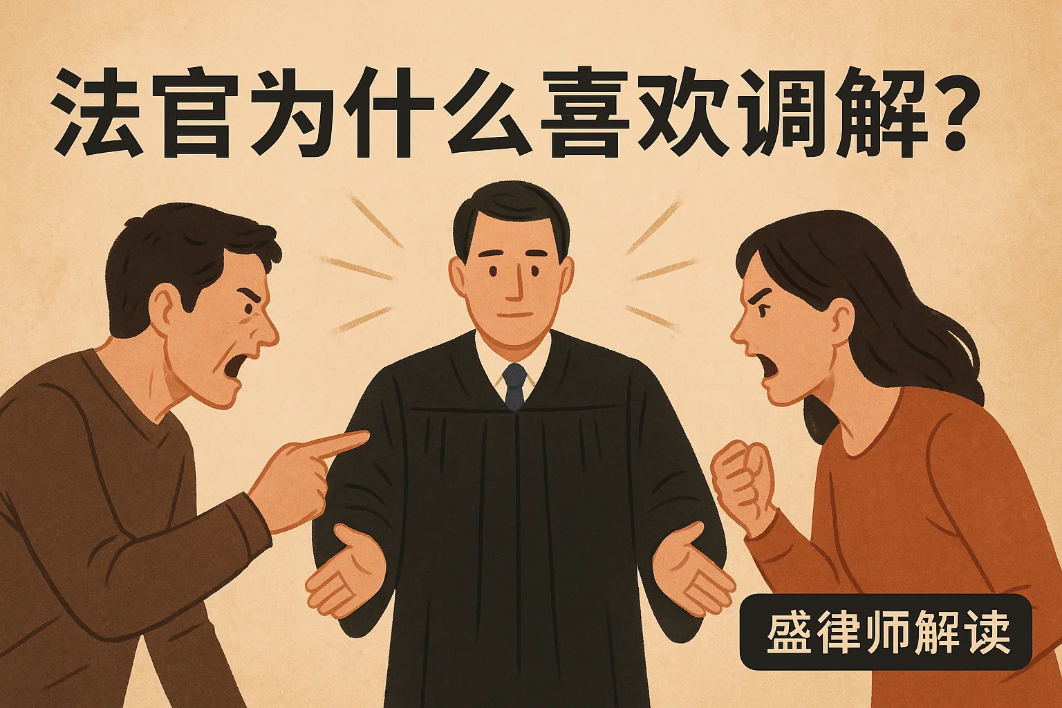 法官为什么喜欢调解？离不开这 4 大原因，90% 当事人都不知道