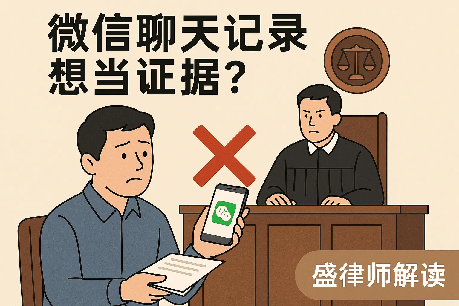 微信聊天记录想当证据？很多人第一步就做错了。盛律师2025最新实操指南