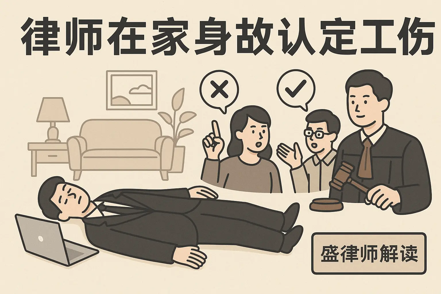 律师在家身故也能被认定工伤？争议很大，但也确实讲得通