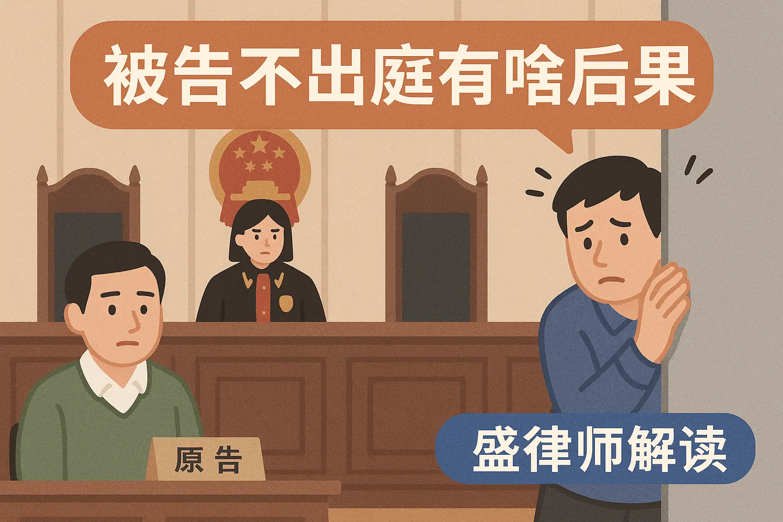 被告不出庭有啥后果？盛律师告诉你打官司中的冷知识，90% 人不知道