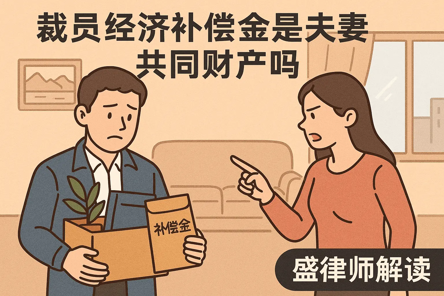 难呀，被裁员后又被离婚。那问题来了，裁员经济补偿金是夫妻共同财产吗？