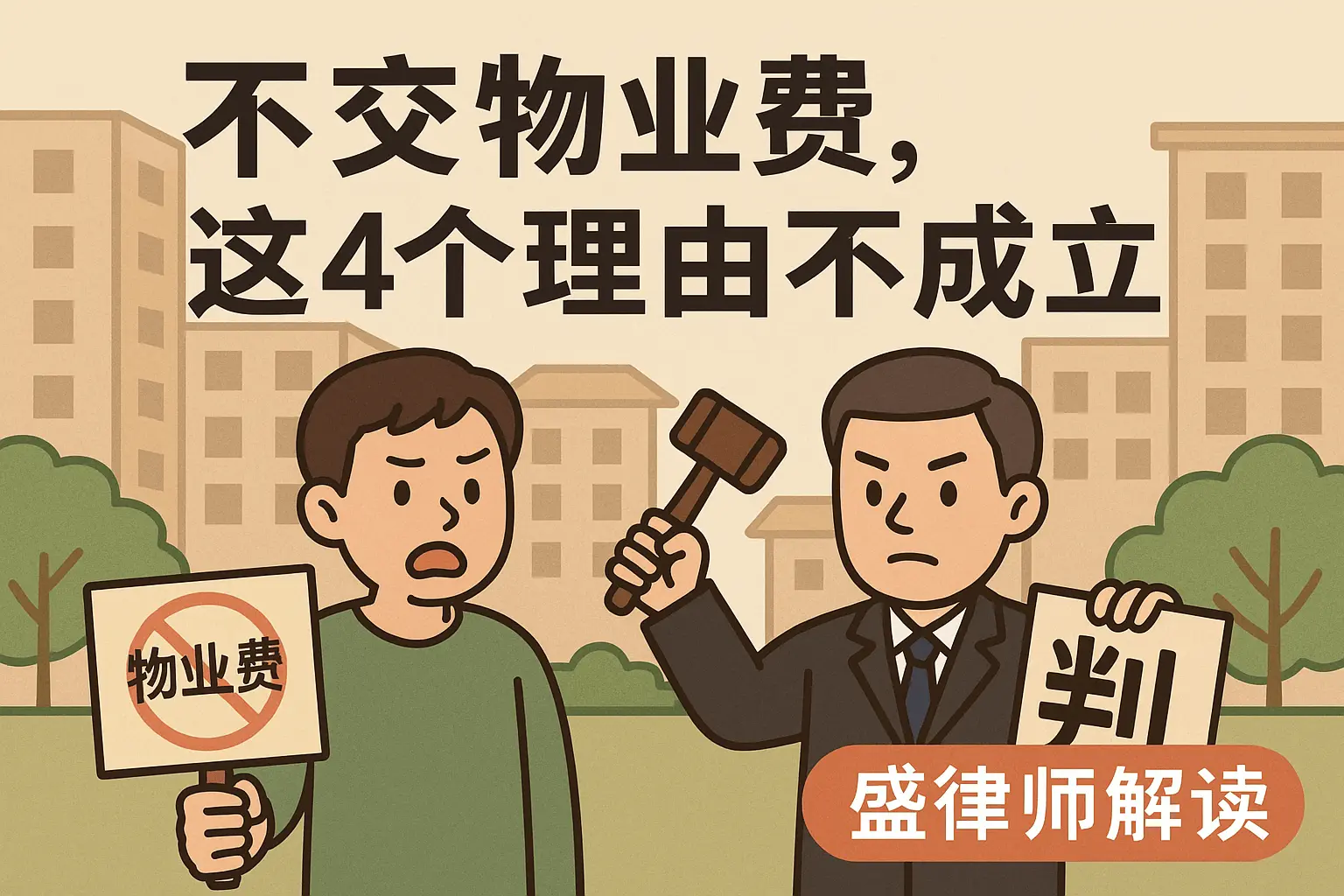 不交物业费被起诉，用这 4 个理由说服不了法官的