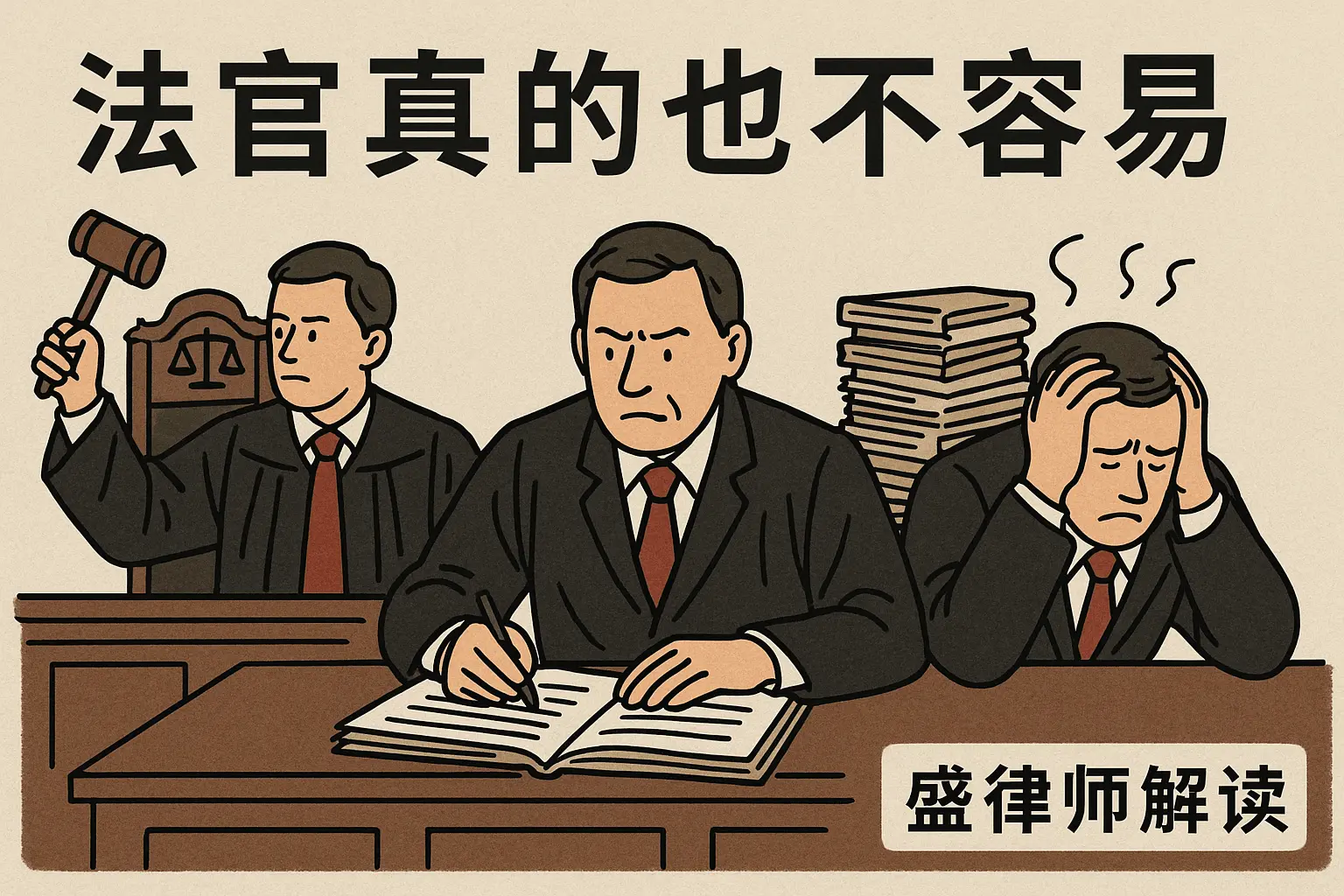 法官有多不容易，可能超出大家的想象了。看完这 3 大理由，你就能多些理解了