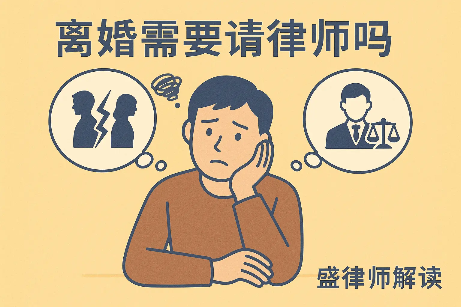 离婚要不要请律师？盛律师总结了这 3 种情况