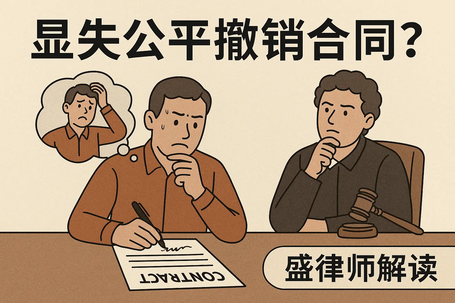 签了字想反悔，到底怎么才算显失公平？普通人不知道的法律后悔药