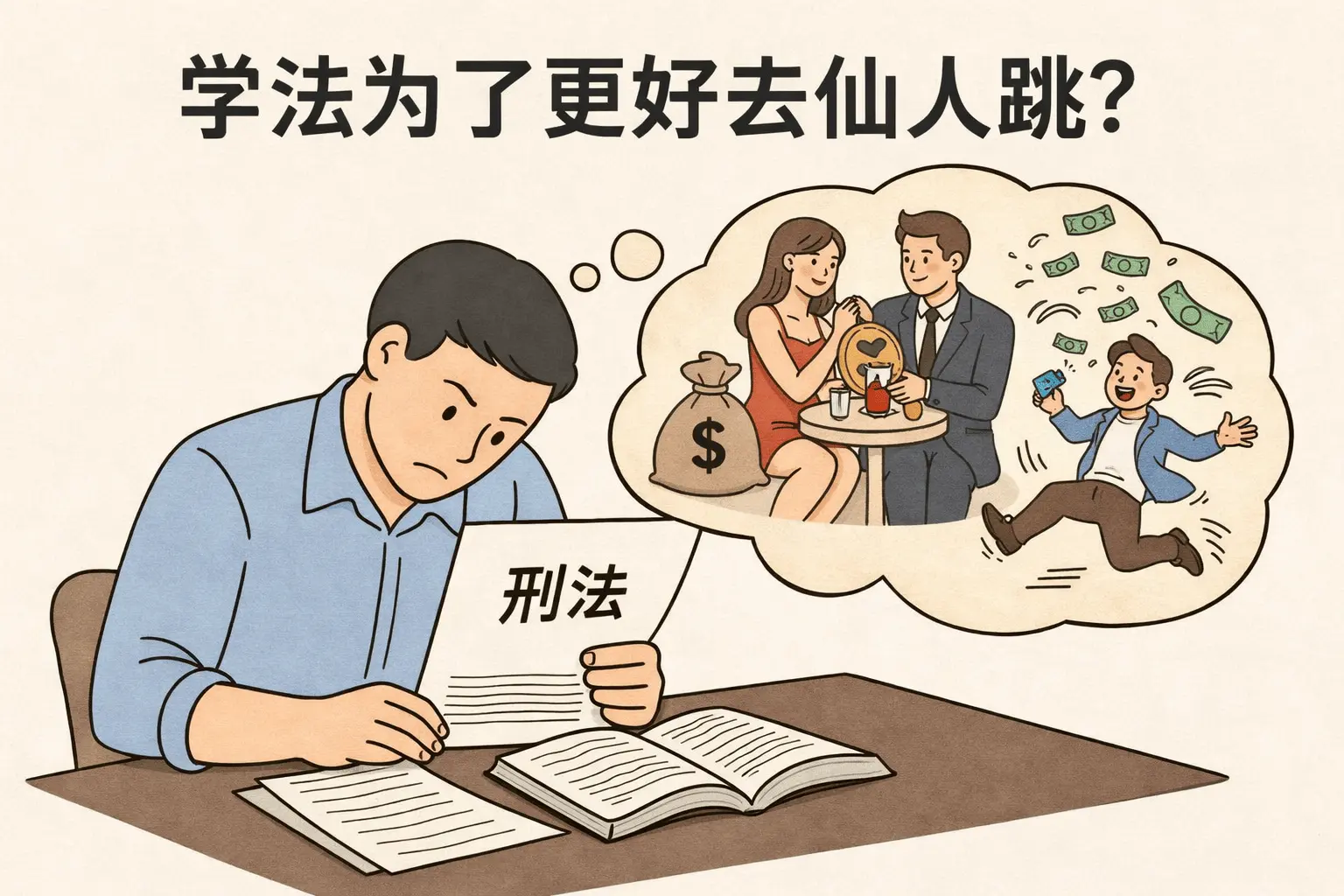 细思极恐！为了更稳的仙人跳，这帮人竟然仔细去学习刑法。