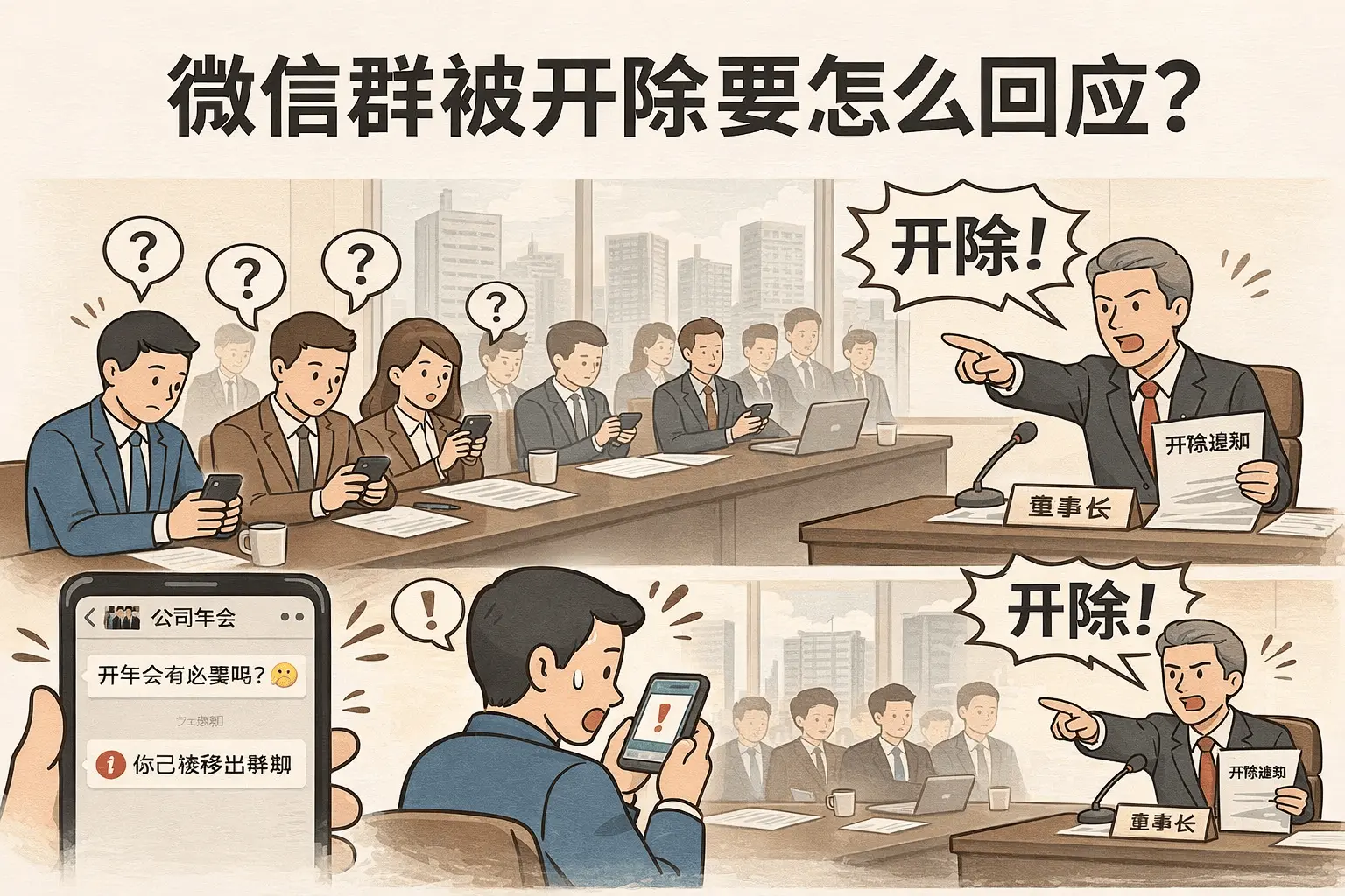 质疑穿西装开年会，被董事长秒开除。任性老板立威还是送钱？